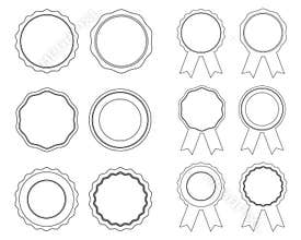 Blank badges