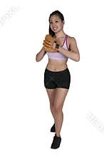 Woman Baseball Player