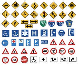The big traffic sign
