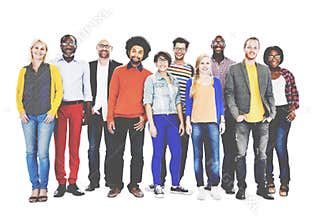 Gruop Of Diverse People Standing Together Concept