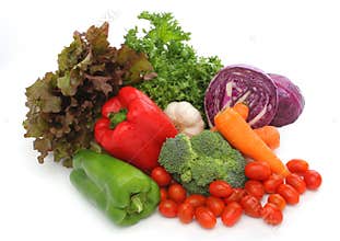 Colorful fresh group of vegetables