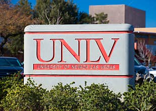 Campus Sign and Logo at the University of Nevada