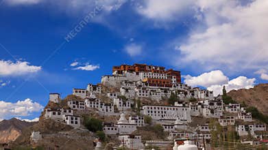 4K Timelapse Thiksey Monastery, Leh Ladakh, Jammu & Kashmir, India