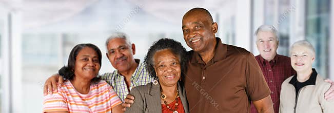 Group of Elderly Couples