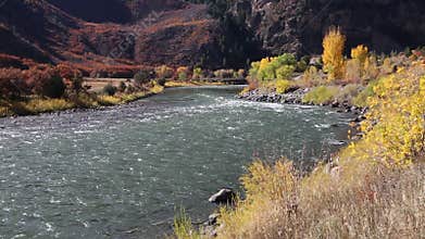 Autumn colors on Colorado River
