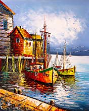 Oil Painting - Venice, Italy