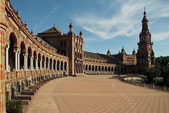 Plaza de Espana in Seville, Spain