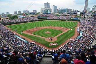 Crowds at Chicago Cubs Game
