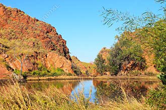 Outback australia - camping spot near Lake Argyle