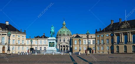 Amalienborg, the home of the Danish royal family, Copenhagen