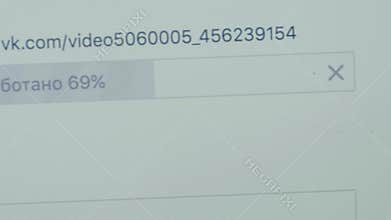 Loading Bar Load Waiting Indicator Concept. Loading in internet on monitor
