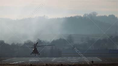 Russian Helicopter Taking Off