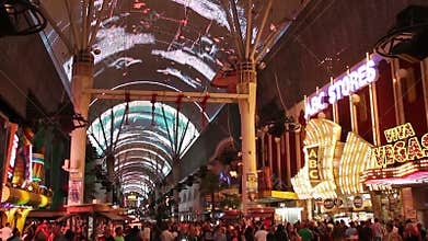 The Fremont Street Experience in Las Vegas, USA, 2017