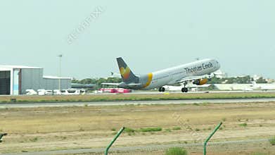 Airbus A321 Taking Off at Majorca Airport
