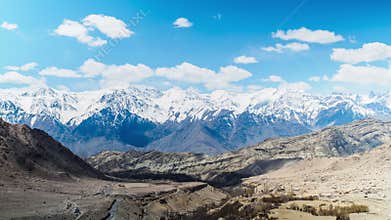 Clouds on the high mountain