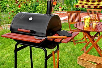 Outdoor Weekend BBQ Grill Party Or Picnic Concept