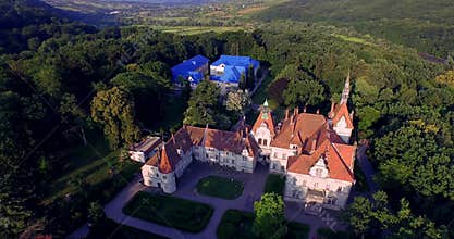 Romantic fairytale mansion in the French style