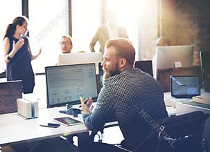 Business People Analysis Thinking Finance Growth Success Concept
