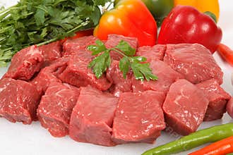 Beef cubes