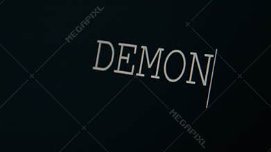 Typing word demon