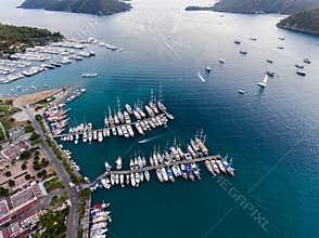 Marmaris marina and harbor