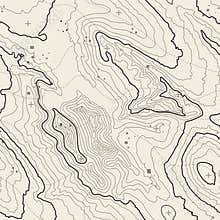 Topographic map background concept with space for your copy. Topography lines art contour , mountain hiking trail