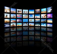 Modern TV screens panel