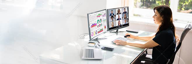Online Video Conference Learning Call