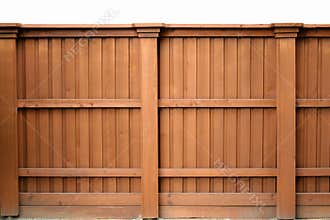 Tall wooden fence