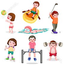 Set of activity exercise