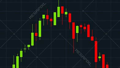 Stock Market Growth and Falling, Japanese Candlestick Graph. Animation Ultra HD 4K 3840x2160