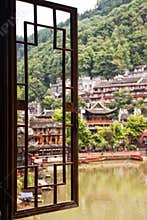 Window view of Fenghuang Village