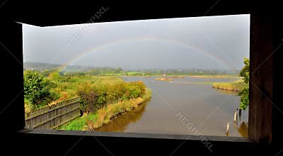 Rainbow over Black Hole Marsh