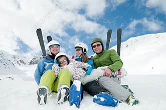 Family ski team