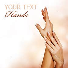 Womans Hands.Manicure