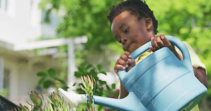 Family gardening together