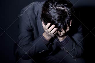 Man with depression