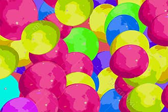 Balloon of all colors fly to the sky