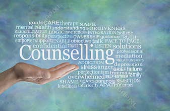Counselling Word Cloud English spelling