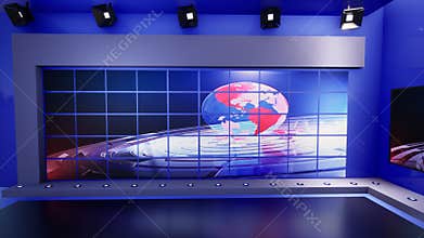 3D Virtual TV Studio News