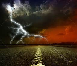 Lightning storm