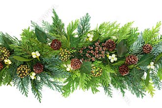 Winter Greenery Decorative Arrangement