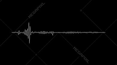 Audio wave spectrum. Music sound waves 4k.