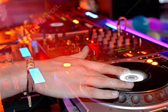 DJ at work