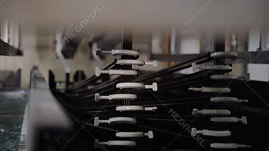 Aluminium production line factory, anodising, electrolytic passivation process to increase the thickness of the natural