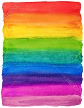 Abstract Colorful Rainbow Gradient Hand Drawn Background Watercolor Strips
