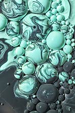 Colourful acrylic bubbles.Abstract ink design template mixed texture background. Liquid color backdrop. Wallpaper pattern. Oil