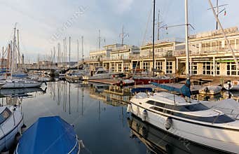 Sacchetta Marina in a Winter Late Afternoon in Trieste