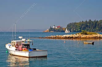 Maine scenic coastline