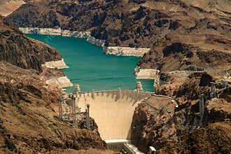 Aerial View Hoover Dam